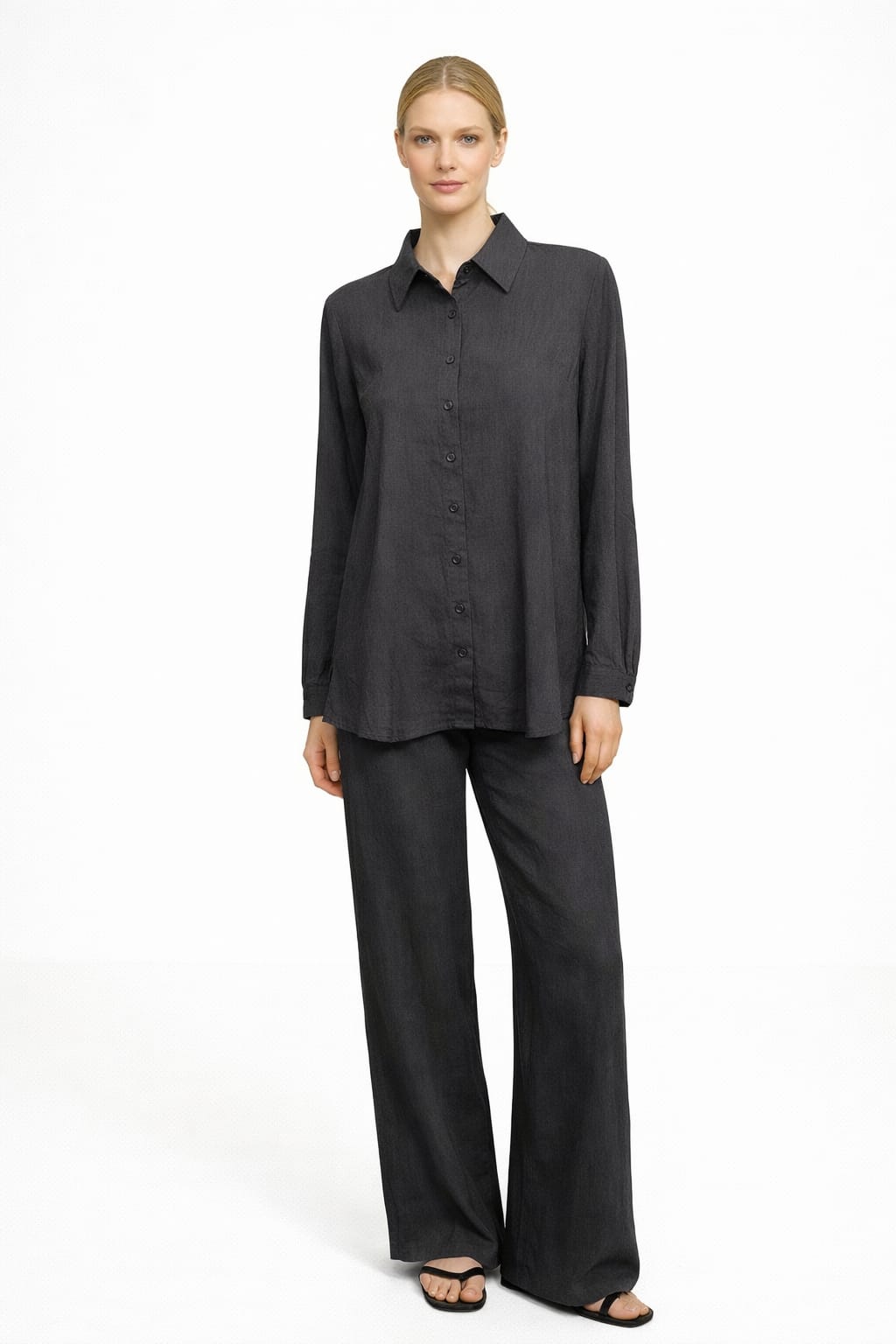 Stylish women’s two-piece co-ord set featuring BLACK COLOUR