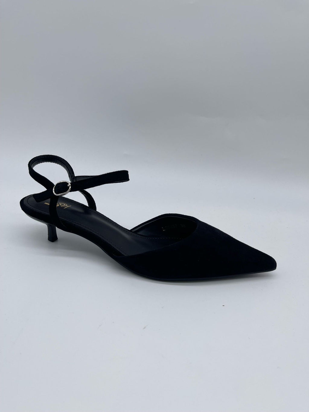 Pointed-Toe Slingback Flat — Khaki