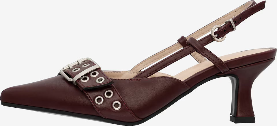 Buckle Slingback Kitten Heel