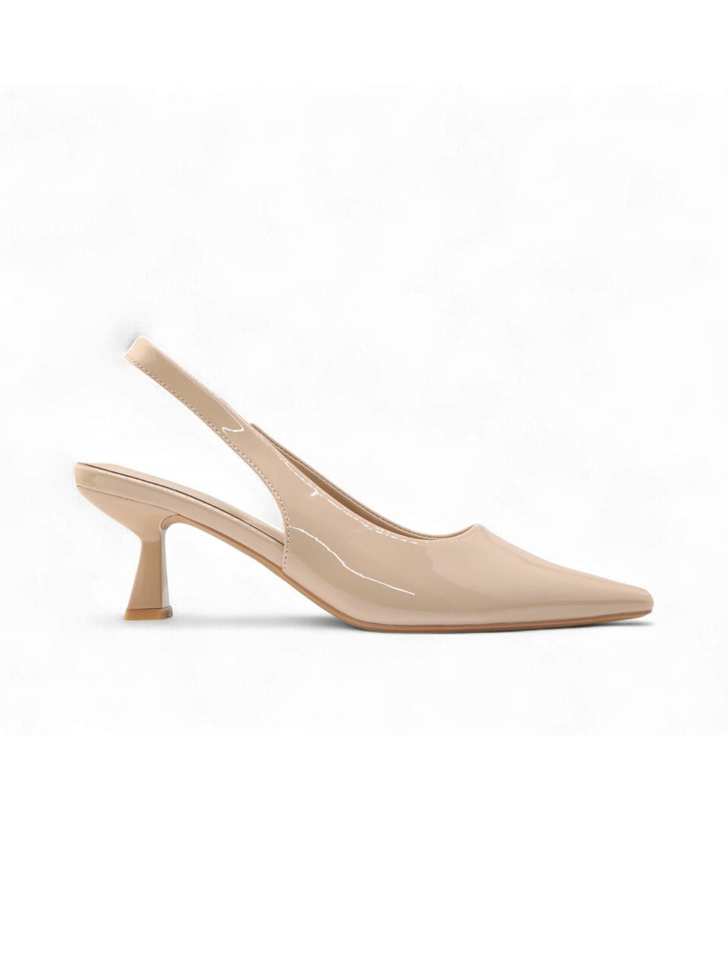 Patent Slingback Kitten Heel