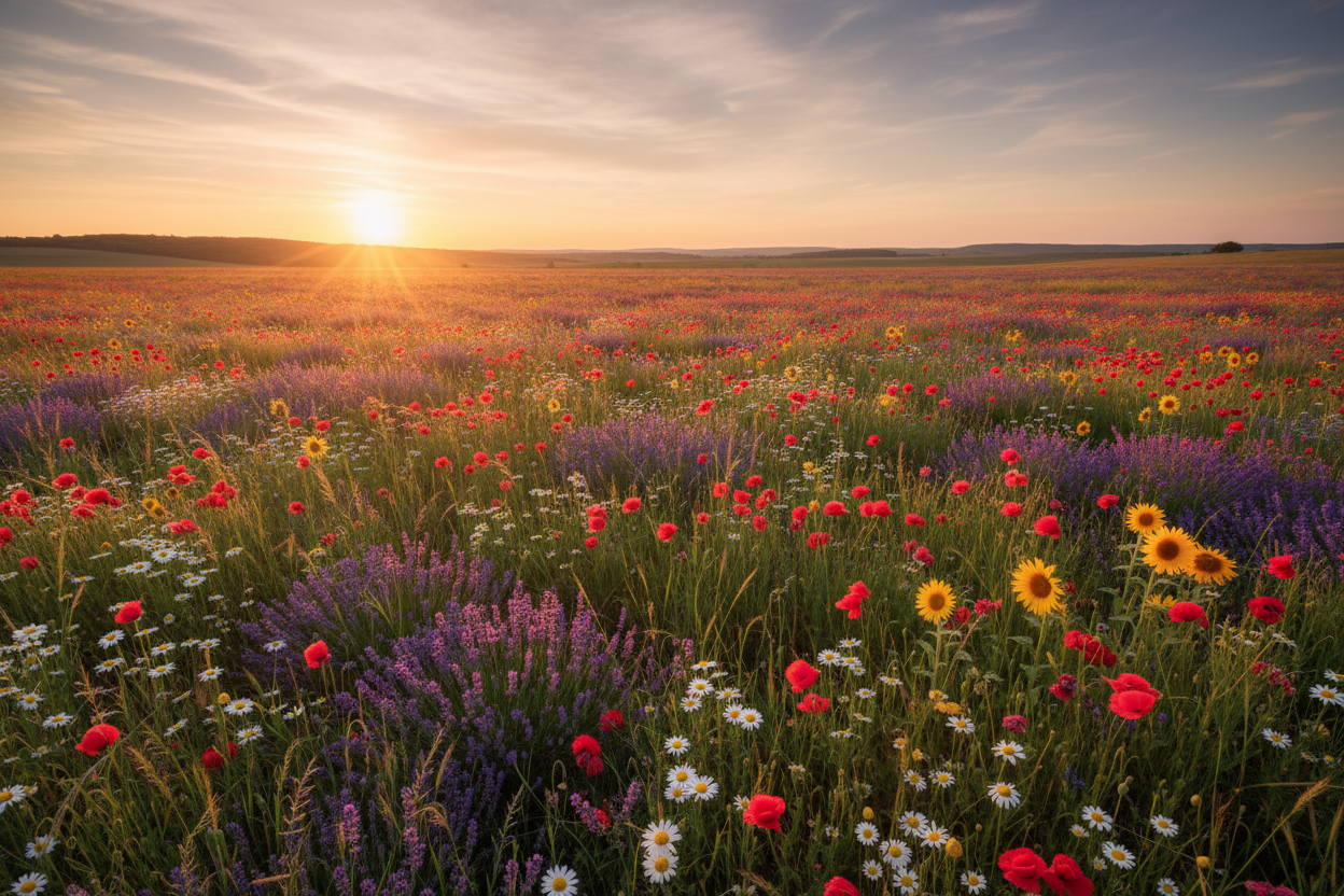 Open Field of Flowers
