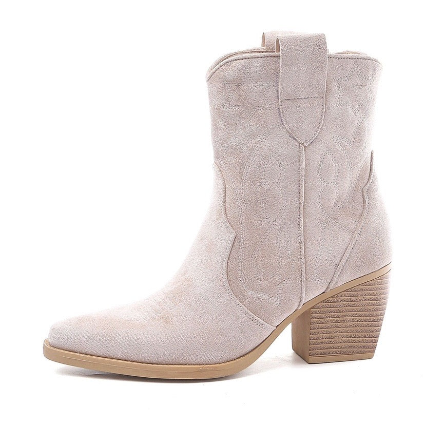 Cowboy laarzen/ suede